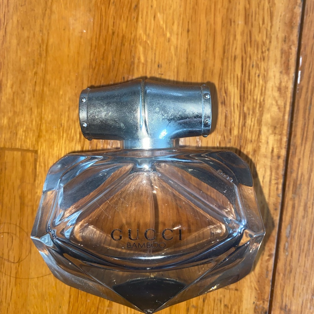 Gucci Bamboo Crystal Perfume Bottle with Silver Cap